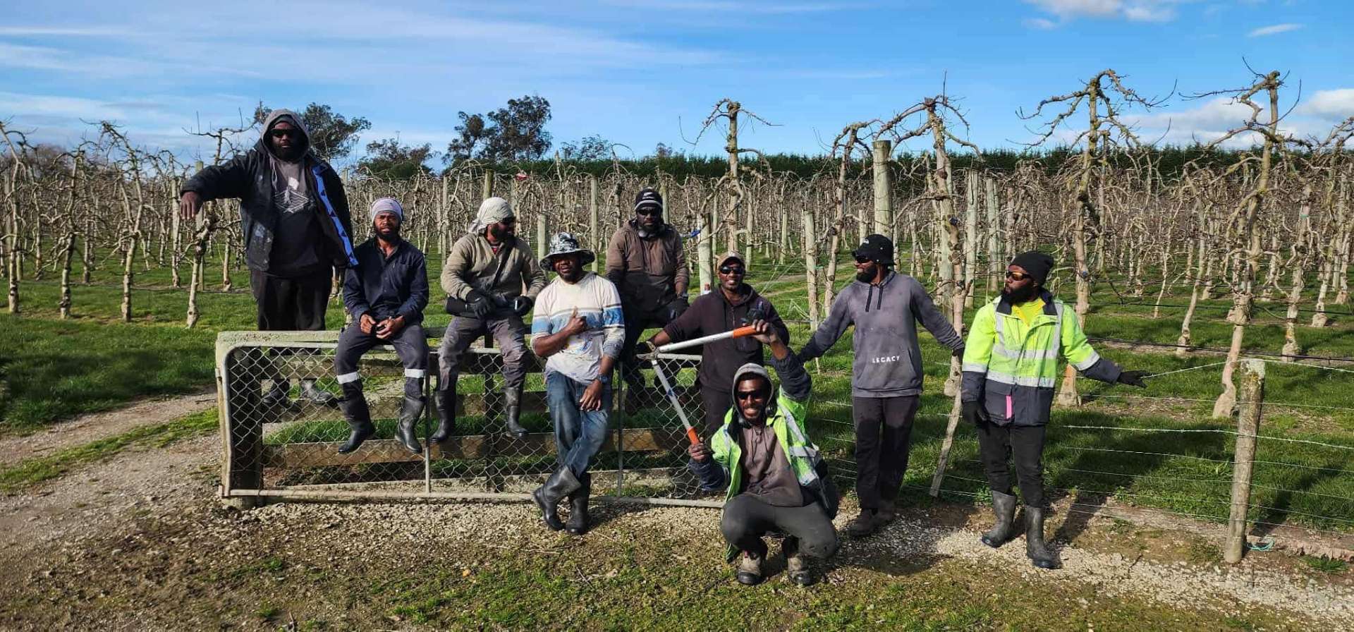Seasonal workforce on site